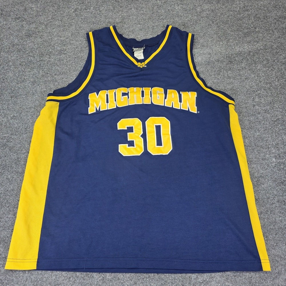 Michigan WolverinesJersey Mens XL Foot Locker Blue NCAA Stitched